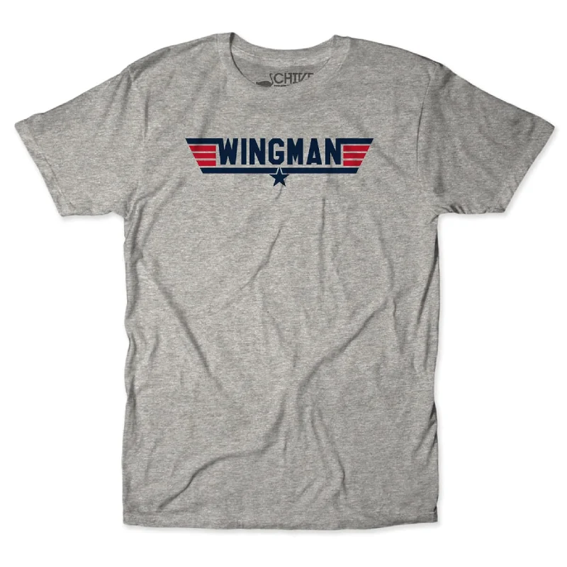 Wingman Unisex Tee Thin T-Shirt Open Front Quick Dry