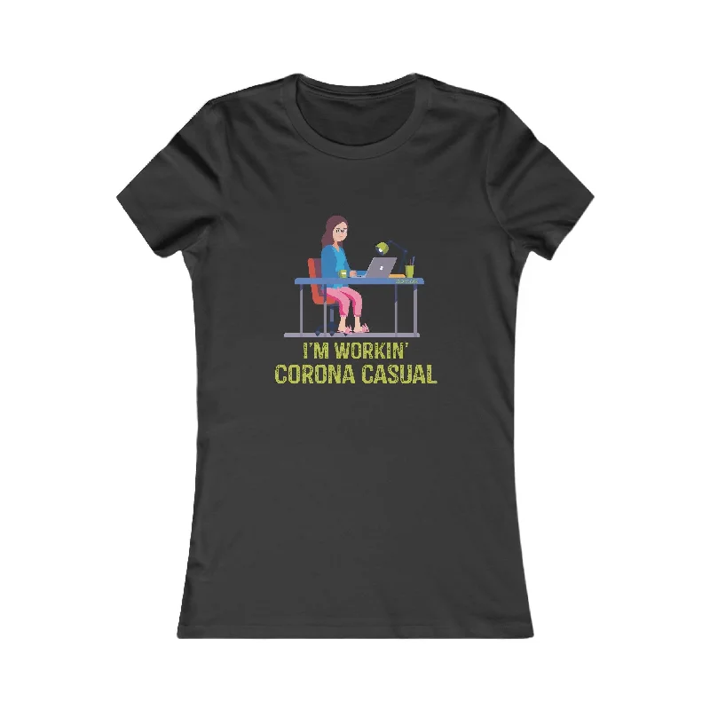 Corona Casual Women's T-Shirt Anti-Shrink Durable Soft