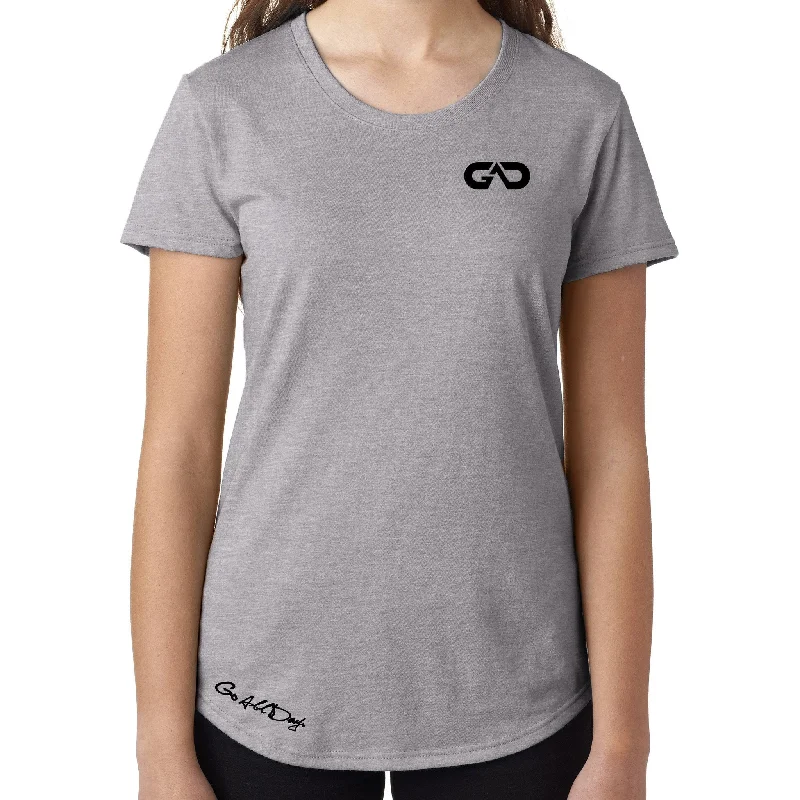Women's GO ALL DAY Infinity Logo TriBlend Tee (Grey) Chenille Blend Fleece Blend Nylon Blend Women's GO ALL DAY Infinity Logo TriBlend Tee (Grey) Chenille Blend Fleece Blend Nylon Blend