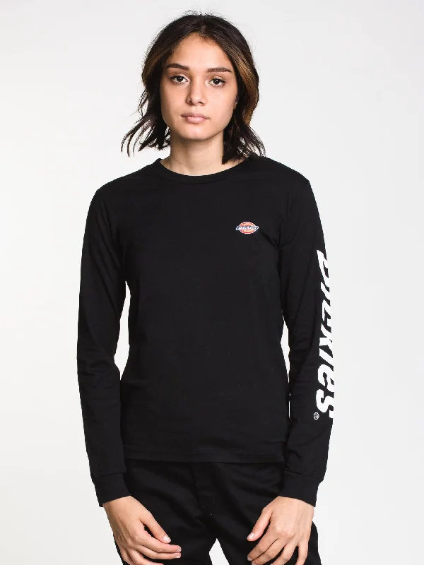 DICKIES ICON LOGO SLEEVE RELAXED LONG SLEEVE TEE - CLEARANCE Real Fur Shearling Chenille DICKIES ICON LOGO SLEEVE RELAXED LONG SLEEVE TEE - CLEARANCE Real Fur Shearling Chenille