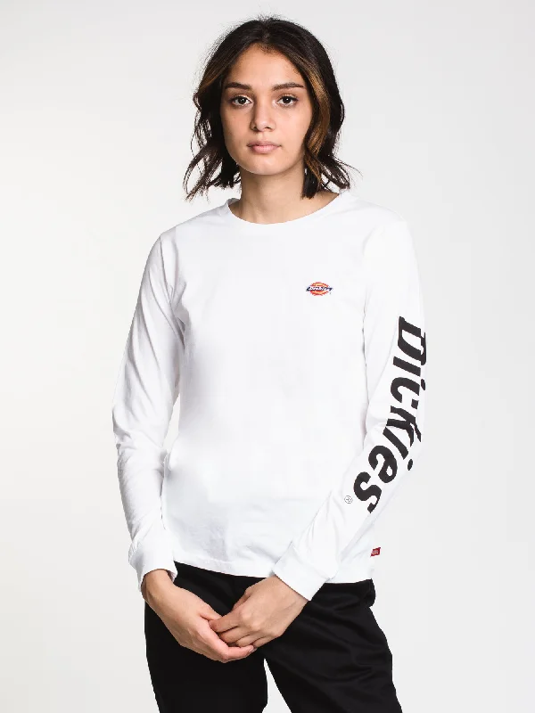 DICKIES ICON LOGO SLEEVE RELAXED LONG SLEEVE TEE - CLEARANCE Seamless Knitted Crochet