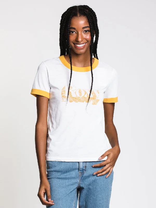 WOMENS SAND & SUN SHORT SLEEVE TEE - MARIGOLD - CLEARANCE Front Pockets Side Pockets Patch Pockets WOMENS SAND & SUN SHORT SLEEVE TEE - MARIGOLD - CLEARANCE Front Pockets Side Pockets Patch Pockets