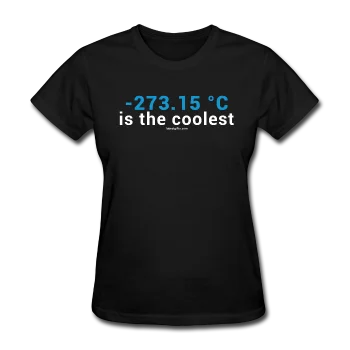 "-273.15 ºC is the Coolest" (white) - Women's T-Shirt Oversized T-Shirt Spandex breathable "-273.15 ºC is the Coolest" (white) - Women's T-Shirt Oversized T-Shirt Spandex breathable
