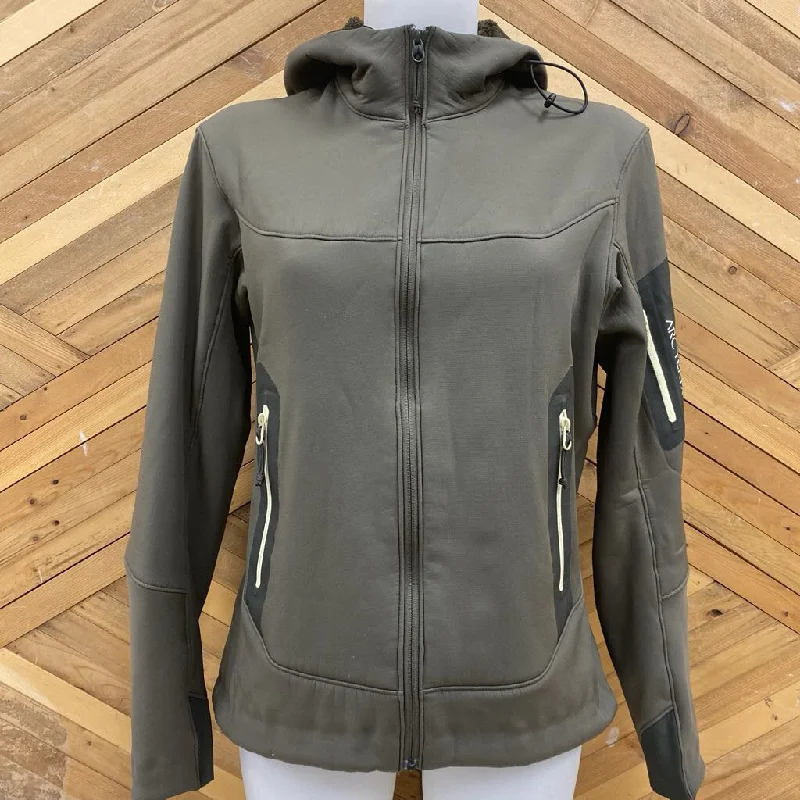 Arc'teryx - Women's Fleece-Lined Softshell Jacket - MSRP comp $280: Brown-women-LG Rayon Fabric Velvet Fabric Corduroy Fabric