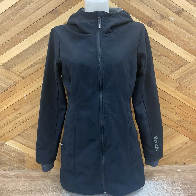 BENCH - Women's Softshell Jacket: Black-women-LG Wool Fabric Cashmere Fabric Tweed Fabric