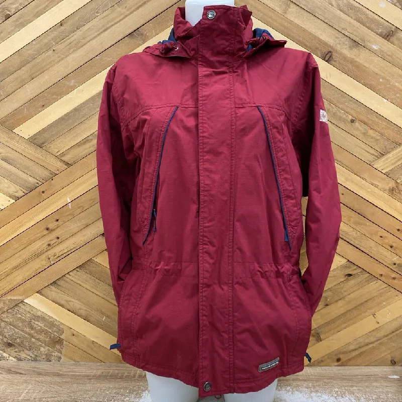 Board Dokter - Women's Shell Jacket: Maroon-women-XS Zippered Jacket Buttoned Jacket Snapped Jacket