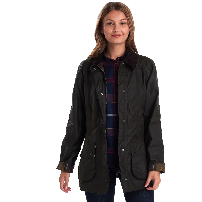 Barbour Classic Beadnell Wax Jacket - Olive Jacket Blazer Coat