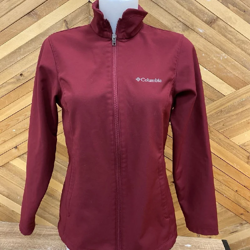 Columbia - Women's Softshell Jacket - MSRP $130: Burgundy-women-SM Cotton Fabric Linen Fabric Terry Fabric