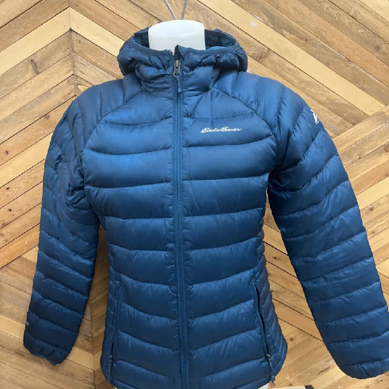 Eddie Bauer - Jacket - MSRP $249: Blue-women-SM Tiered Jacket Buttoned Jacket Zippered Jacket