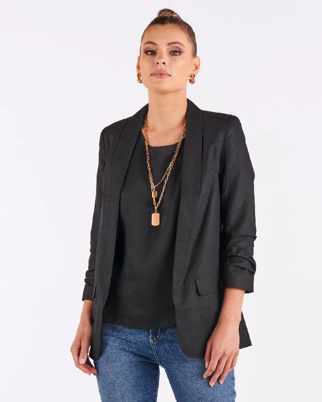 FATE+BECKER CLOSE TO YOU JACKET BLACK Appliqued Jacket Beaded Jacket Sequined Jacket FATE+BECKER CLOSE TO YOU JACKET BLACK Appliqued Jacket Beaded Jacket Sequined Jacket