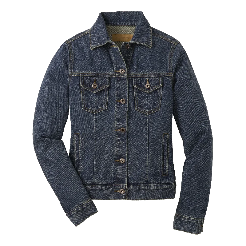 L7620 Ladies Denim Jacket Denim Fabric Leather Fabric Suede Fabric