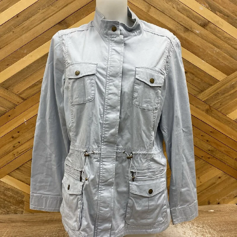 L.L.Bean - Women's Casual Jacket - MSRP comp $175: Light Blue-women-LG Fitted Jacket Loose Jacket Oversized Jacket