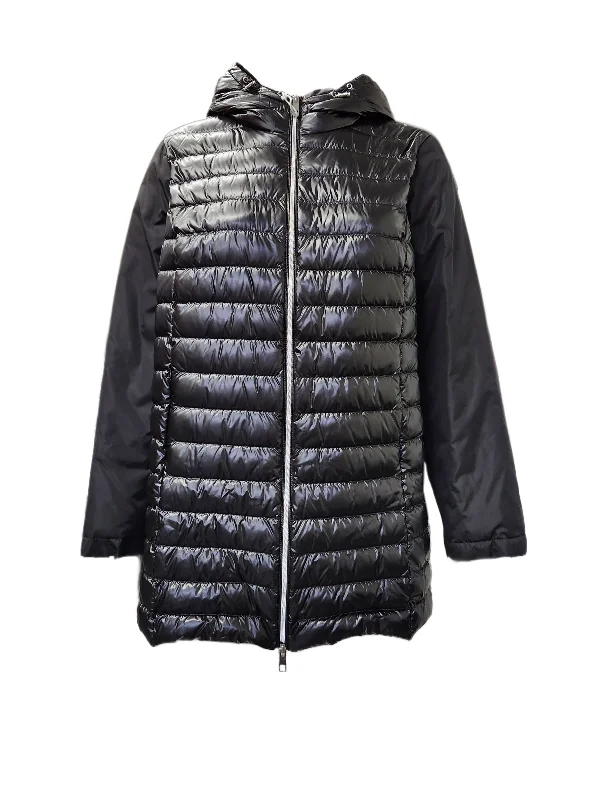 Marina Rinaldi Women's Black Pagro Quilted Jacket NWT Faux Fur Jacket Real Fur Jacket Shearling Jacket