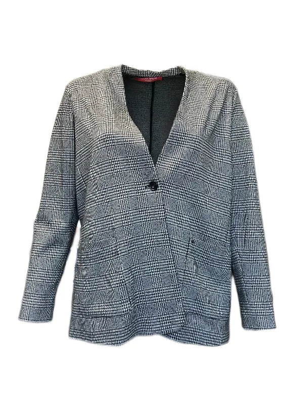 Marina Rinaldi Women's Grey Ottico Jersey Jacket NWT Chenille Jacket Brocade Jacket Lace Jacket