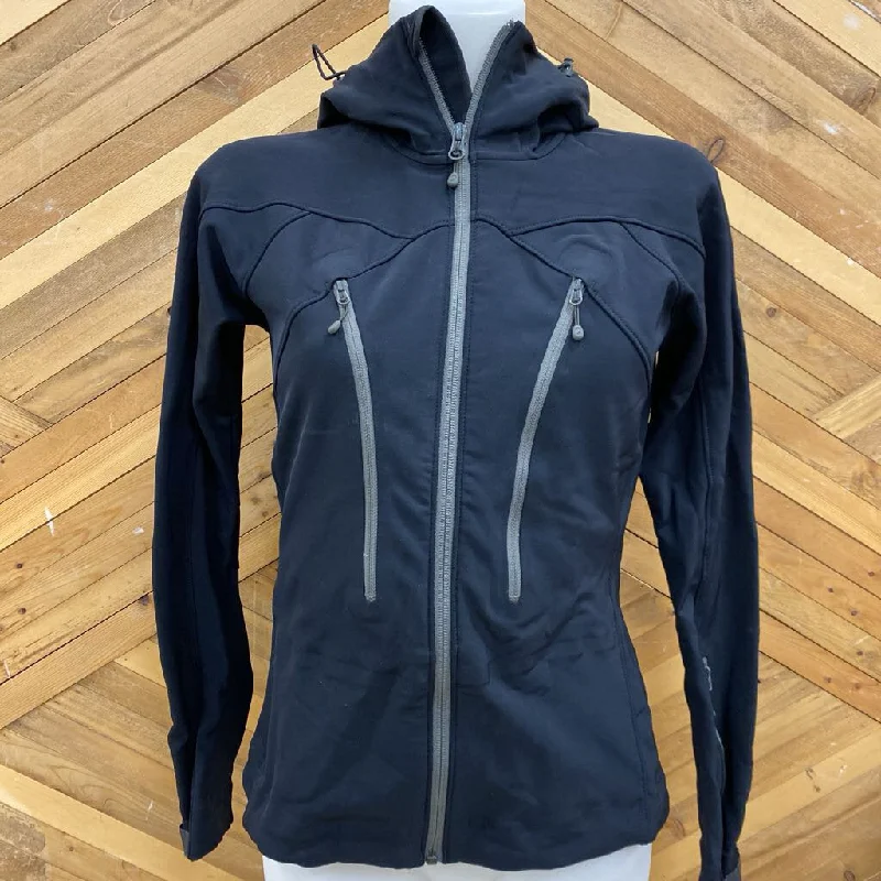 MEC - Women's Hooded Softshell Jacket - MSRP comp $150: Black-women-SM Oversized Jacket Tailored Jacket Straight Jacket