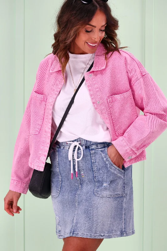 Shine On Label Bubblegum Cropped Jacket Pink Snapped Jacket Toggled Jacket Drawstring Jacket Shine On Label Bubblegum Cropped Jacket Pink Snapped Jacket Toggled Jacket Drawstring Jacket