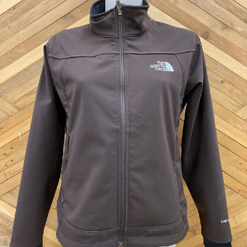 The North Face- soft shell fleece lined jacket- MSRP $180: Brown -women-LG Print Jacket Jacquard Jacket Patchwork Jacket