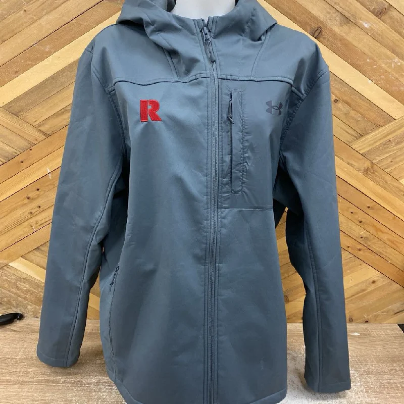 Under Armour - Women's Coldgear Infrared Softshell Jacket - MSRP $160: Grey-women-XL Rayon Jacket Velvet Jacket Corduroy Jacket