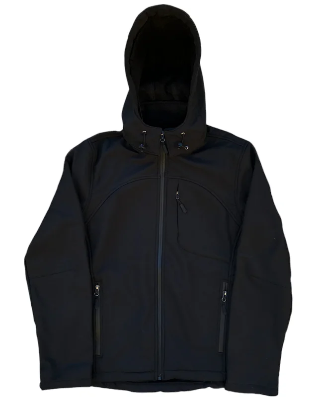 Women’s Softshell Water resistant Jacket with internal fleece lining and removable hood Bomber Jacket Anorak Windbreaker