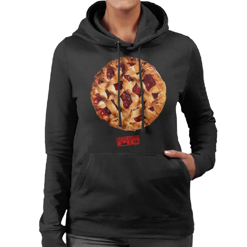 American Pie Freshly Baked Women's Hooded Sweatshirt Hoodie with Back Slit Movement Comfort