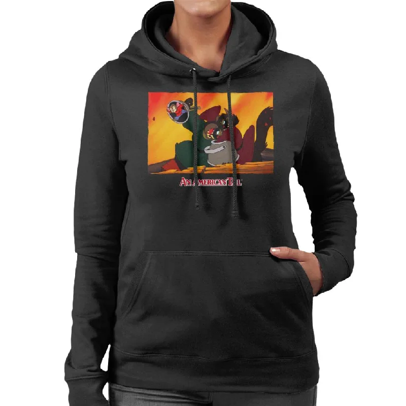 An American Tail Fievel Hides From Cossack Cats Women's Hooded Sweatshirt Hoodie with Slim Fit Tailored Modern