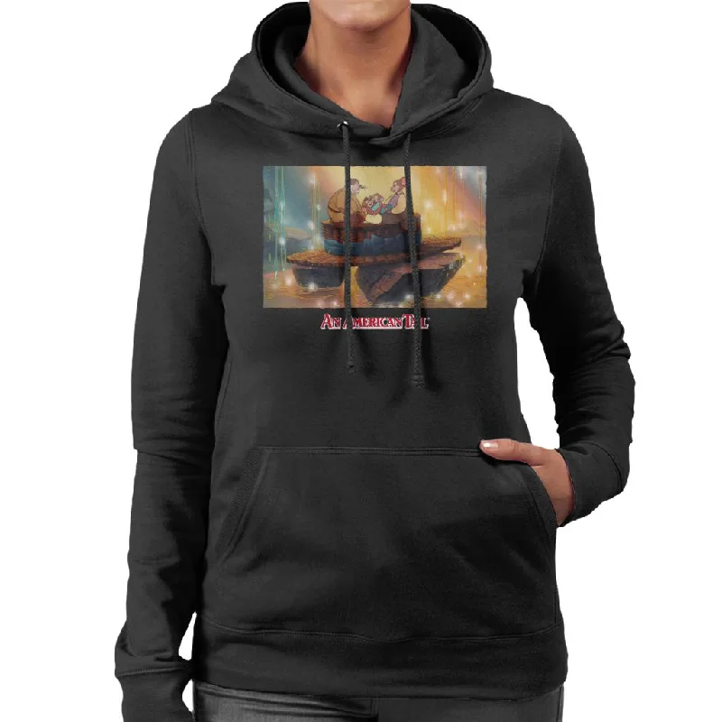 An American Tail Mousekewitz Family Women's Hooded Sweatshirt Hoodie Sweatshirt Pullover