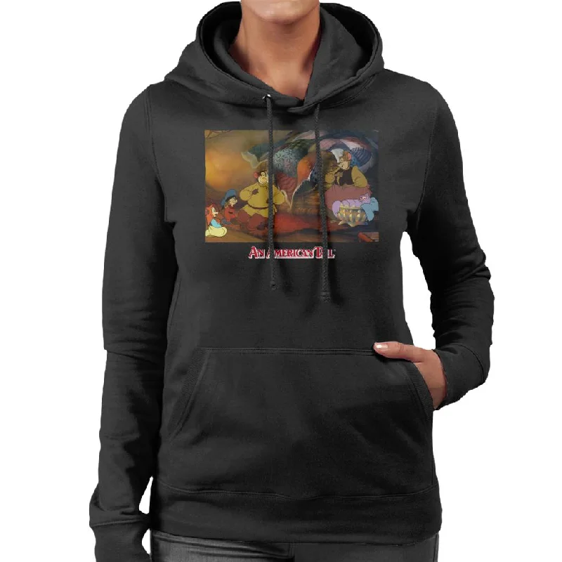 An American Tail Papa Tells A Story Women's Hooded Sweatshirt Hoodie Jacket Zipper Layering