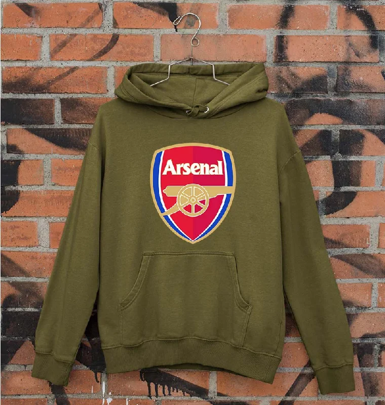 Arsenal Unisex Hoodie for Men/Women Hoodie with Half-Zip Sporty Casual