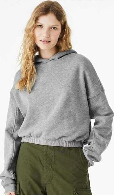 Bella + Canvas 7506 FWD Fashion Women's Sponge Fleece Cinched Bottom Hoodie - Athletic Heather Hoodie with Crew Neck Simple Timeless Bella + Canvas 7506 FWD Fashion Women's Sponge Fleece Cinched Bottom Hoodie - Athletic Heather Hoodie with Crew Neck Simple Timeless