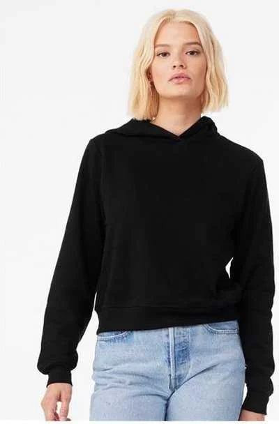 Bella + Canvas 7519 Women's Classic Hoodie - Black Hoodie with Magnetic Closure Innovative Modern Bella + Canvas 7519 Women's Classic Hoodie - Black Hoodie with Magnetic Closure Innovative Modern