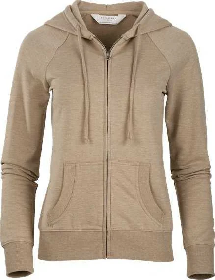 Boxercraft BW5201 Women's Dream Fleece Full-Zip Hooded Sweatshirt - Latte Heather Hoodie with Oversized Fit Loose Comfortable Boxercraft BW5201 Women's Dream Fleece Full-Zip Hooded Sweatshirt - Latte Heather Hoodie with Oversized Fit Loose Comfortable