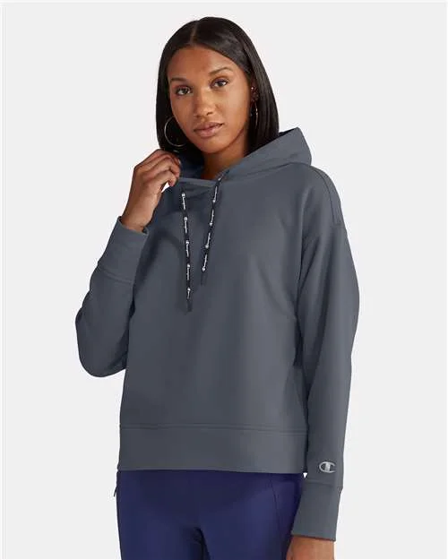 Champion CHP100 Women's Sport Hooded Sweatshirt - Stealth Hoodie with Hem Drawcord Adjustable Customizable Champion CHP100 Women's Sport Hooded Sweatshirt - Stealth Hoodie with Hem Drawcord Adjustable Customizable
