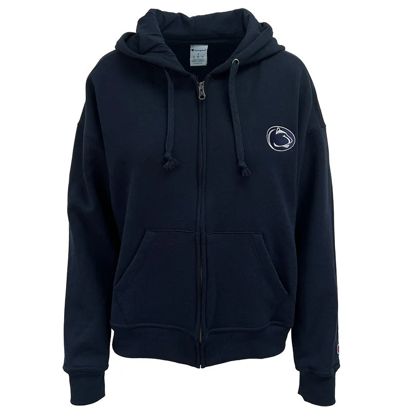 Champion Ladies Powerblend Full Zip Hoodie Hoodie with Print Artistic Unique