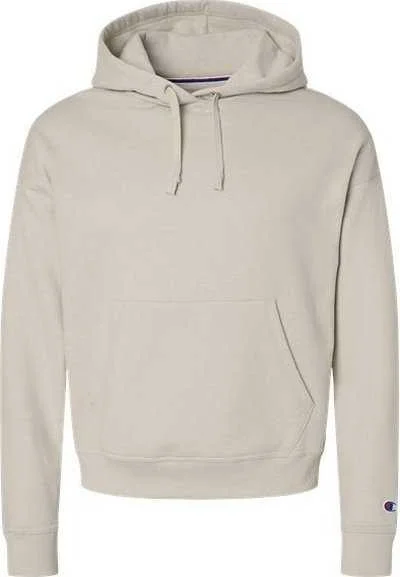 Champion S760 Women's Powerblend Hooded Sweatshirt - Sand Hoodie with Reflective Safety Nightwear Champion S760 Women's Powerblend Hooded Sweatshirt - Sand Hoodie with Reflective Safety Nightwear