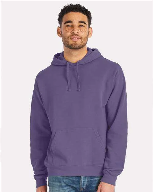 Comfortwash GDH450 Garment Dyed Unisex Hooded Sweatshirt - Grape Soda Hoodie with Crew Neck Simple Timeless Comfortwash GDH450 Garment Dyed Unisex Hooded Sweatshirt - Grape Soda Hoodie with Crew Neck Simple Timeless