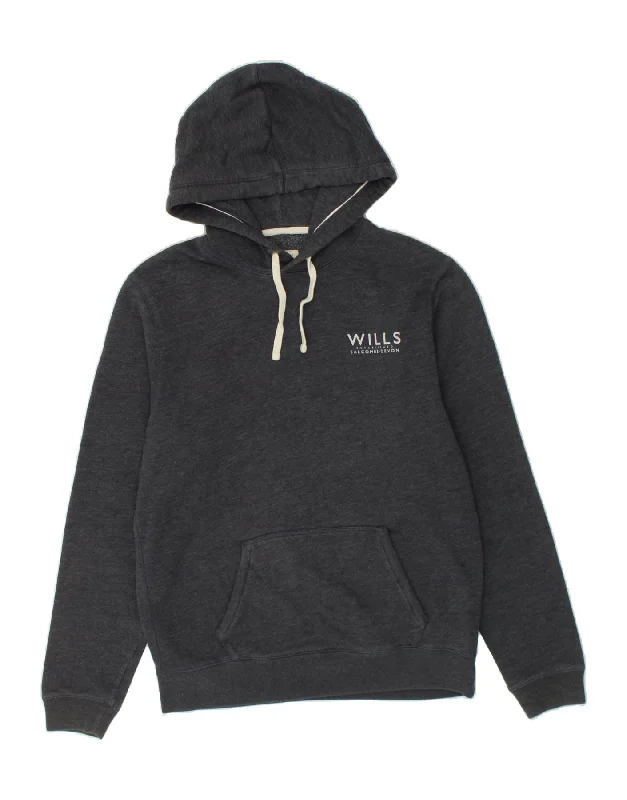 JACK WILLS Mens Hoodie Jumper Medium Grey Cotton Hoodie with Hem Ribbing Snug Secure JACK WILLS Mens Hoodie Jumper Medium Grey Cotton Hoodie with Hem Ribbing Snug Secure