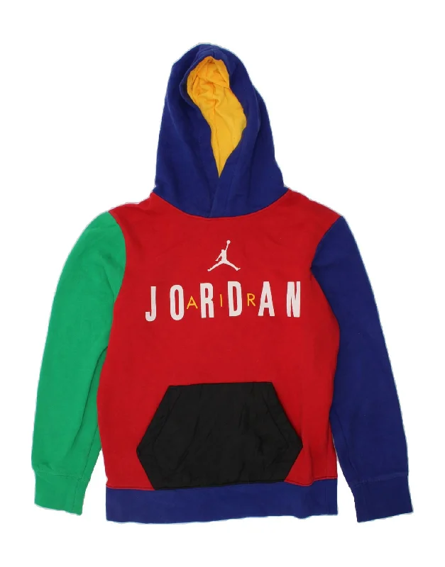 JORDAN Boys Graphic Hoodie Jumper 10-11 Years Medium Multicoloured Hoodie with Oversized Fit Loose Comfortable JORDAN Boys Graphic Hoodie Jumper 10-11 Years Medium Multicoloured Hoodie with Oversized Fit Loose Comfortable