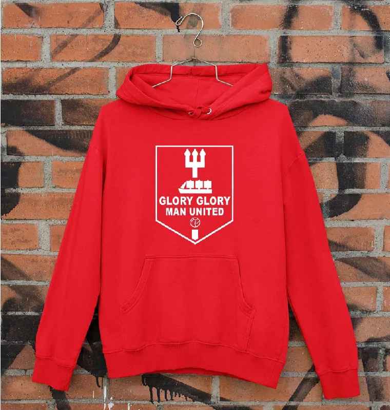 Man United Unisex Hoodie for Men/Women Hoodie with Drop Shoulder Relaxed Streetwear