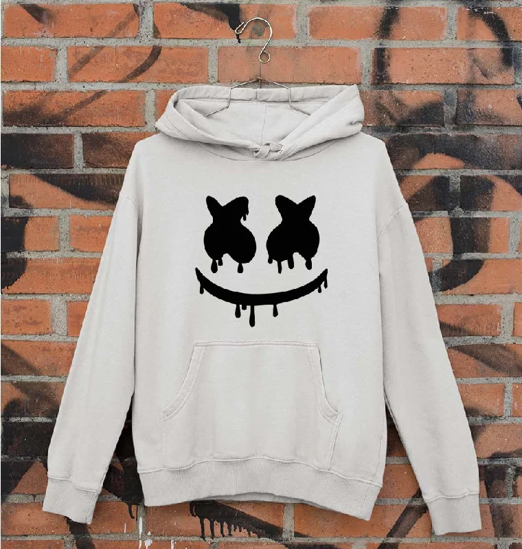 Marshmello Unisex Hoodie for Men/Women Hoodie with Puffed Sleeves Voluminous Trendy