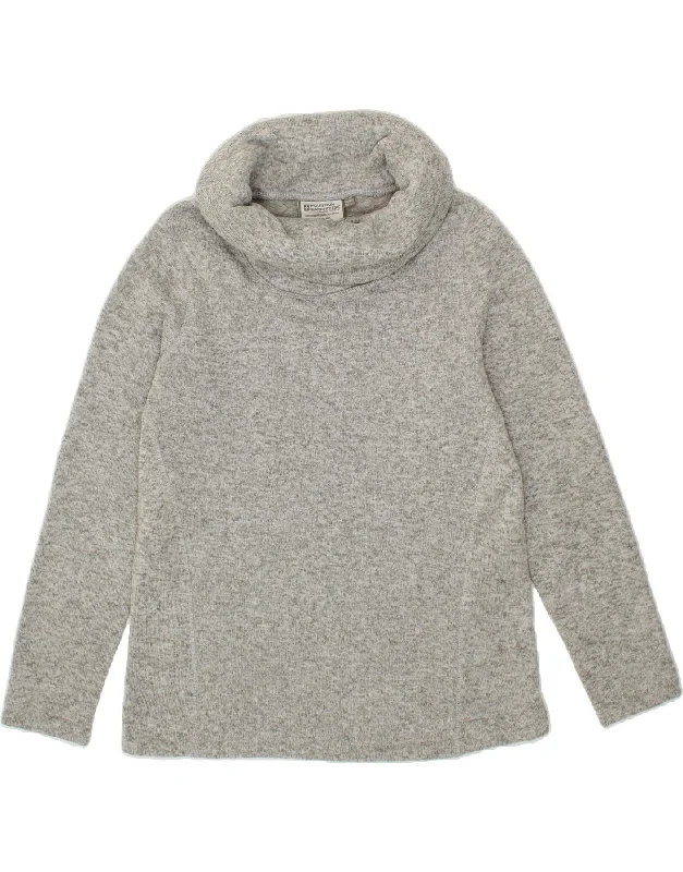 MOUNTAIN WAREHOUSE Womens Roll Neck Sweatshirt Jumper UK 16 Large Grey Hoodie with Earth Tones Natural Calm MOUNTAIN WAREHOUSE Womens Roll Neck Sweatshirt Jumper UK 16 Large Grey Hoodie with Earth Tones Natural Calm