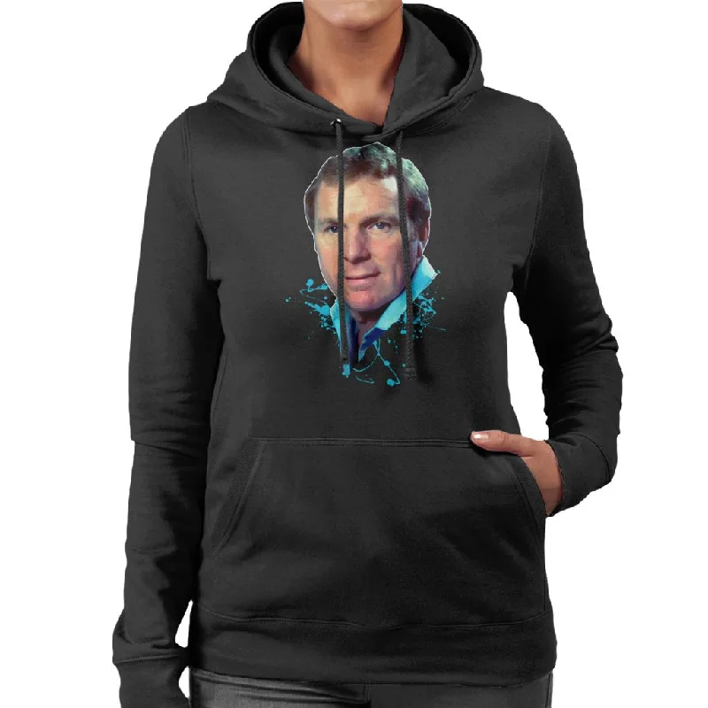 TV Times Bobby Moore Ex Footballer Women's Hooded Sweatshirt Hoodie with Stripes Bold Sporty TV Times Bobby Moore Ex Footballer Women's Hooded Sweatshirt Hoodie with Stripes Bold Sporty