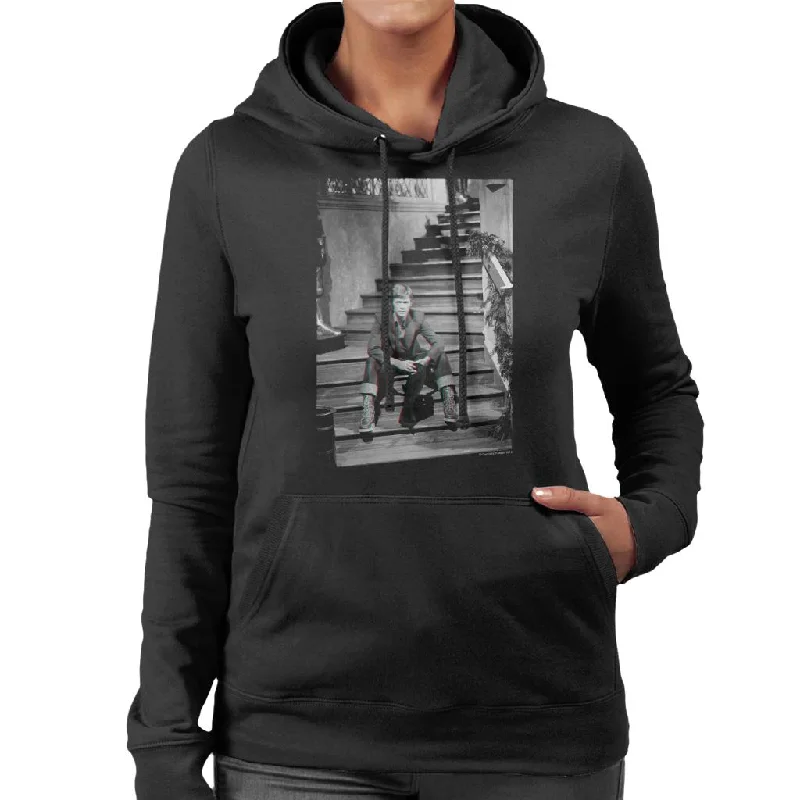 TV Times David Bowie Bing Crosby Show 1977 Women's Hooded Sweatshirt Hoodie with Hem Applique Textured Unique TV Times David Bowie Bing Crosby Show 1977 Women's Hooded Sweatshirt Hoodie with Hem Applique Textured Unique