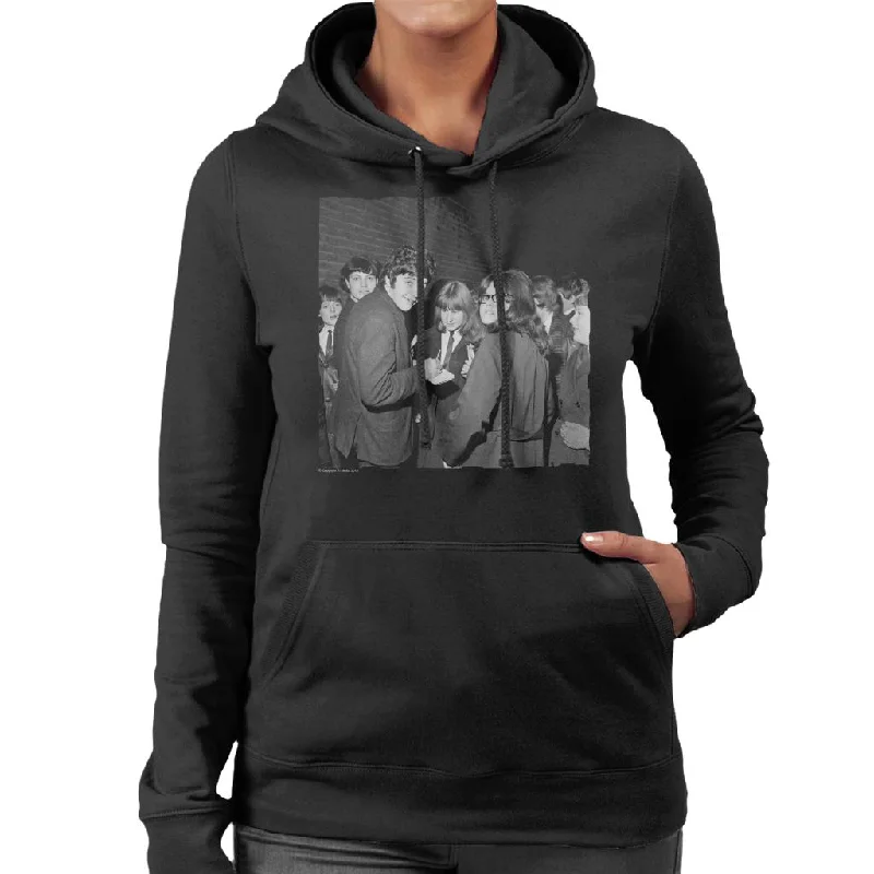TV Times David Essex Signing Autographs Women's Hooded Sweatshirt Hoodie with Back Slit Movement Comfort TV Times David Essex Signing Autographs Women's Hooded Sweatshirt Hoodie with Back Slit Movement Comfort