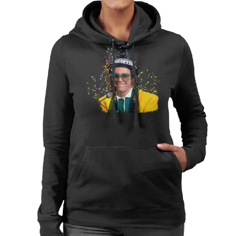 TV Times Elton John At The Piano 1977 Women's Hooded Sweatshirt Cotton Hoodie Fleece Lining Warmth TV Times Elton John At The Piano 1977 Women's Hooded Sweatshirt Cotton Hoodie Fleece Lining Warmth