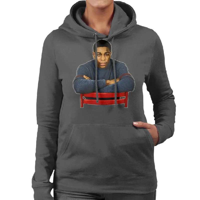 TV Times Frank Bruno 1985 Women's Hooded Sweatshirt Hoodie Sweatshirt Pullover