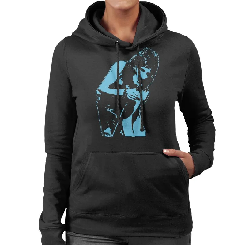 TV Times Rod Stewart With The Faces Women's Hooded Sweatshirt Hoodie with Batwing Sleeves Loose Dramatic TV Times Rod Stewart With The Faces Women's Hooded Sweatshirt Hoodie with Batwing Sleeves Loose Dramatic