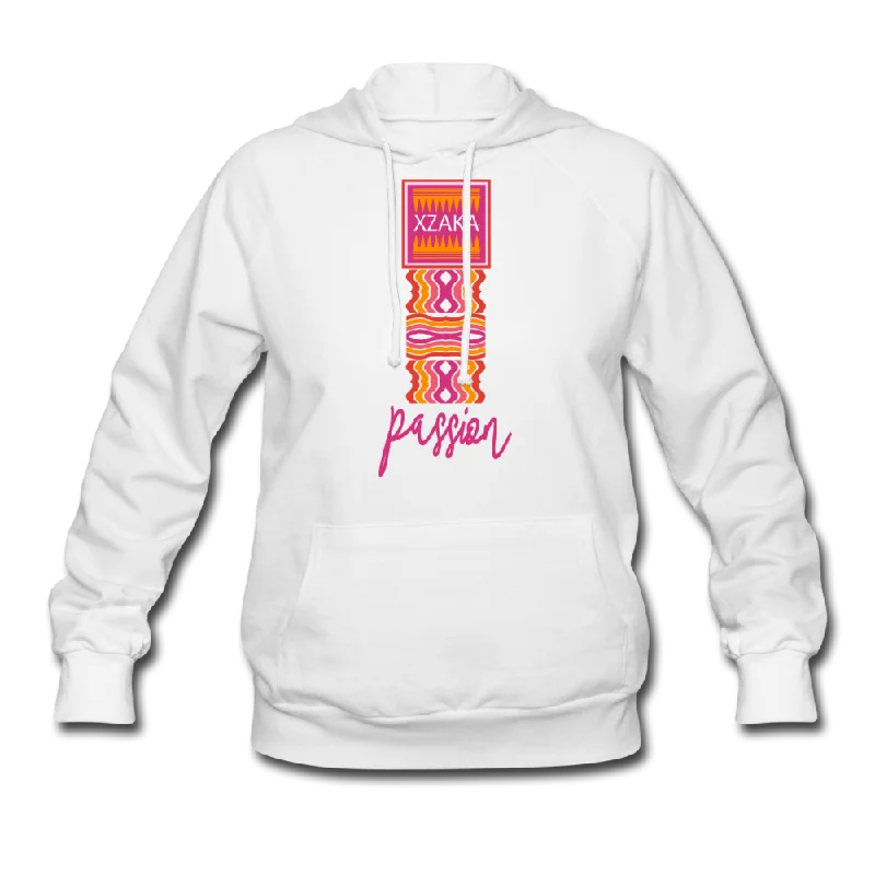 XZAKA Women "PASSION" Motivational Hoodie -W1304 Hoodie with Oversized Fit Loose Comfortable