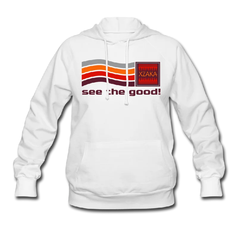 XZAKA Women "See The Good" Motivational Hoodie - W1289 Hoodie with Elastic Cuffs Stretchable Comfortable