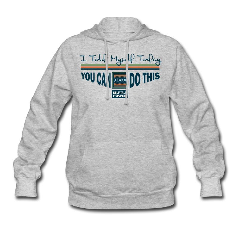 XZAKA - Women "You Can Do This" Motivational Hoodie -W1308 Hoodie with Drawstring Waist Adjustable Fitted