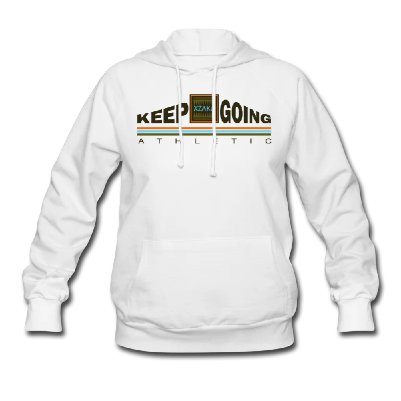 XZAKA Women "Keep Going" Motivational Hoodie - W1272 Hoodie with Gradient Ombre Colorful